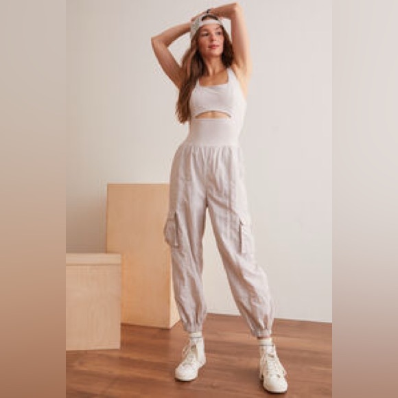 Altar'd State Pants - ❤️‍🔥BOGO FREE NWT altar’d state Ball Out Cream Jumpsuit Athleisure Jogger